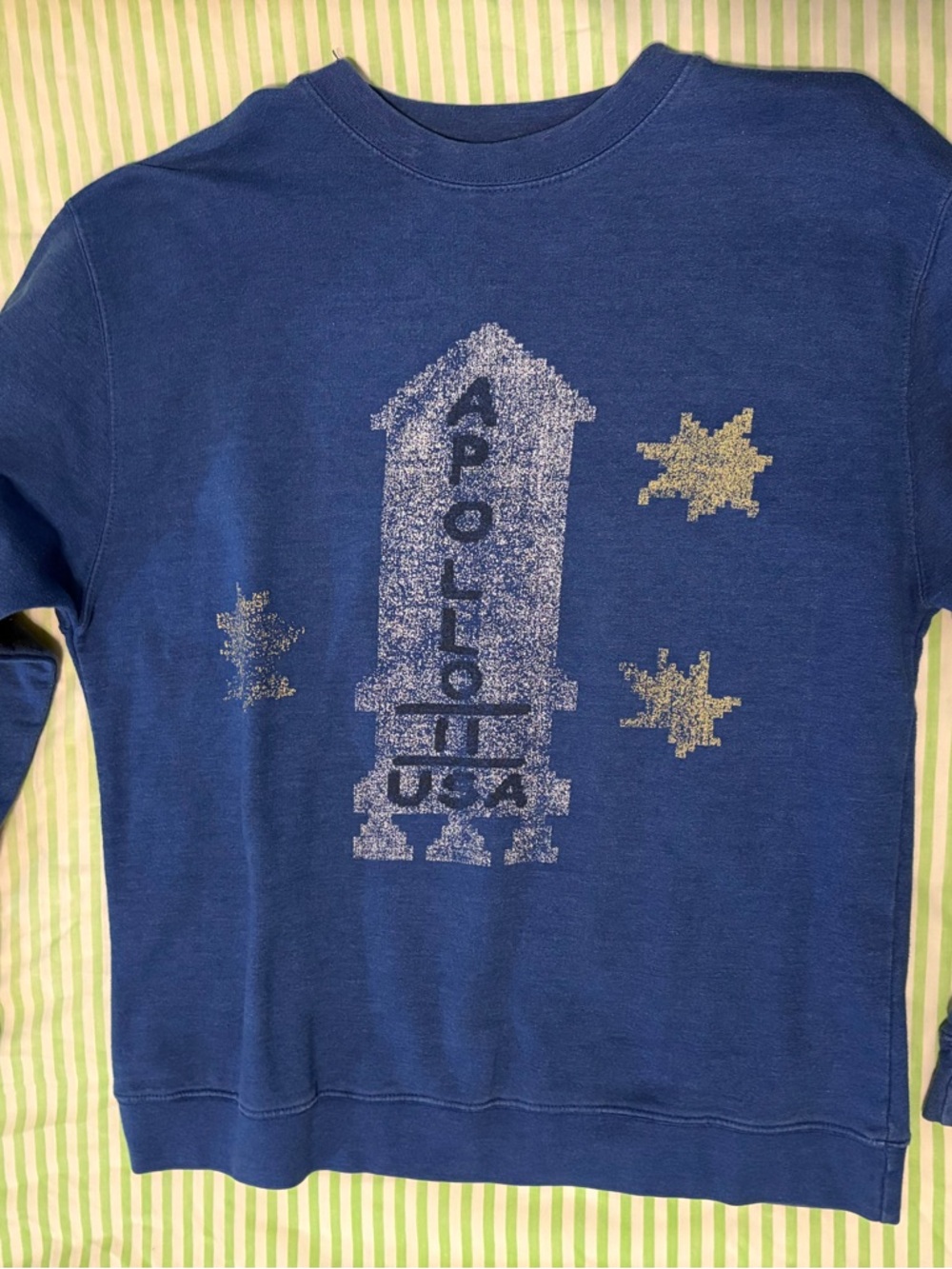 The Shining Apollo II USA Blue Crewneck Sweater